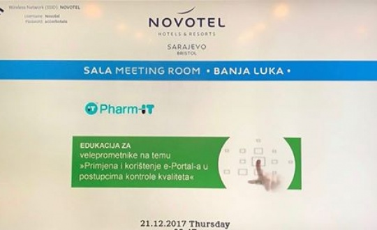 Edukacija za veleprometnike na temu: “Primjena i korištenje e-Potal-a u postupcima kontrole kvaliteta” 21.12.2017.god.